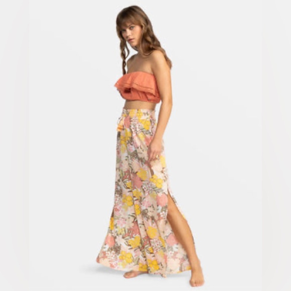 Roxy Tropical Rhythm Printed Wide Leg Pants
